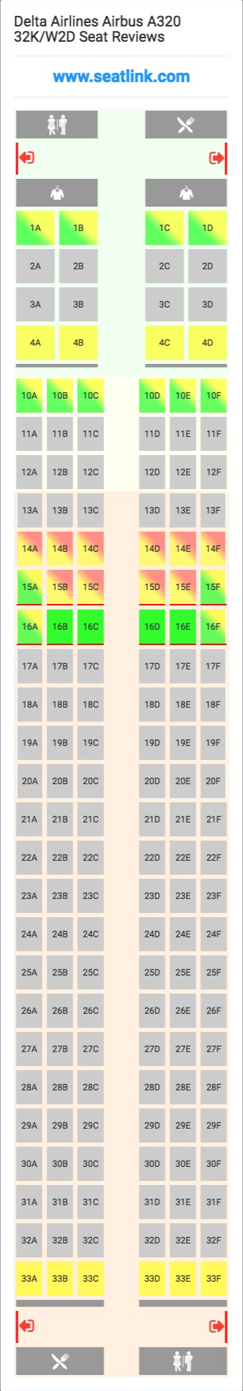 Delta Airbus A320neo Seat Map Image To U